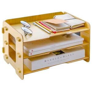 3 LAYER WOOD FILE TRAY